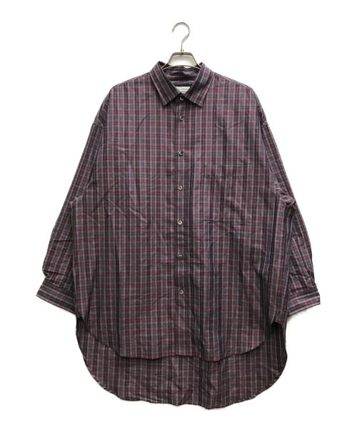 MAISON SPECIAL（メゾンスペシャル）MAISON SPECIAL (メゾンスペシャル) Prime-Over Long Length Shirt Coat パープル サイズ:2の古着・服飾アイテム