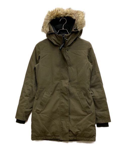 CANADA GOOSE（カナダグース）CANADA GOOSE (カナダグース) VICTORIA PARKA オリーブ サイズ:XSの古着・服飾アイテム