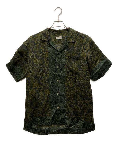 DRIES VAN NOTEN（ドリスヴァンノッテン）DRIES VAN NOTEN (ドリスヴァンノッテン) レーヨンオープンカラーシャツ グリーン サイズ:46の古着・服飾アイテム