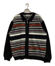 TTT MSW（ティー）の古着「Nordic Zip Up Cardigan」｜ブラック×グレー