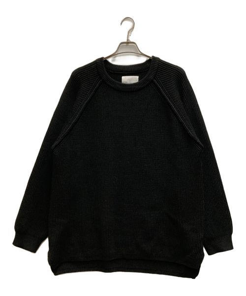 nanamica（ナナミカ）nanamica (ナナミカ) 5G Crew Neck Sweaterクルーネックニットセーター ブラック サイズ:Ⅼの古着・服飾アイテム