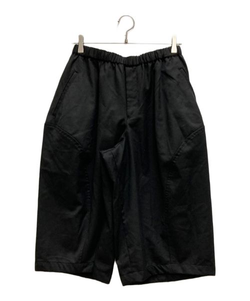 BLACK COMME des GARCONS（ブラック コムデギャルソン）BLACK COMME des GARCONS (ブラック コムデギャルソン) ウールギャバ立体ショートパンツ ブラック サイズ:XSの古着・服飾アイテム