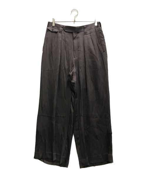 MAISON SPECIAL（メゾンスペシャル）MAISON SPECIAL (メゾンスペシャル) Dress-Over Two-Tuck Wide Pants ブラウン サイズ:1の古着・服飾アイテム