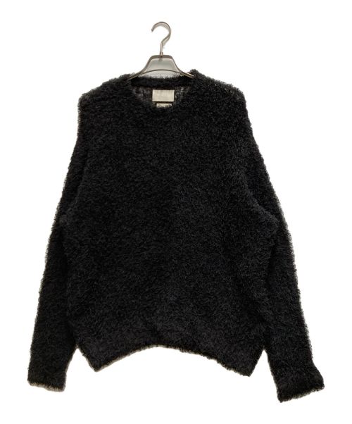 YOKE（ヨーク）YOKE (ヨーク) BUSHY COTTON CREW NECK ブラック サイズ:3の古着・服飾アイテム