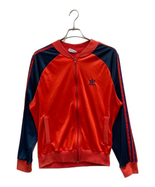 adidas（アディダス）adidas (アディダス) トラックジャケット レッド サイズ:Mの古着・服飾アイテム