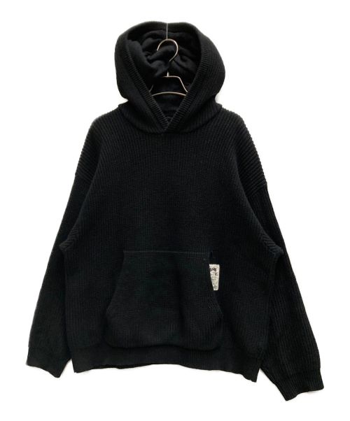 stussy（ステューシー）stussy (ステューシー) Cotton Knit Hood ブラック サイズ:Sの古着・服飾アイテム