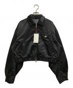 MAISON SPECIALメゾンスペシャル）の古着「Metal Twist Button Short Blouson」｜ブラック