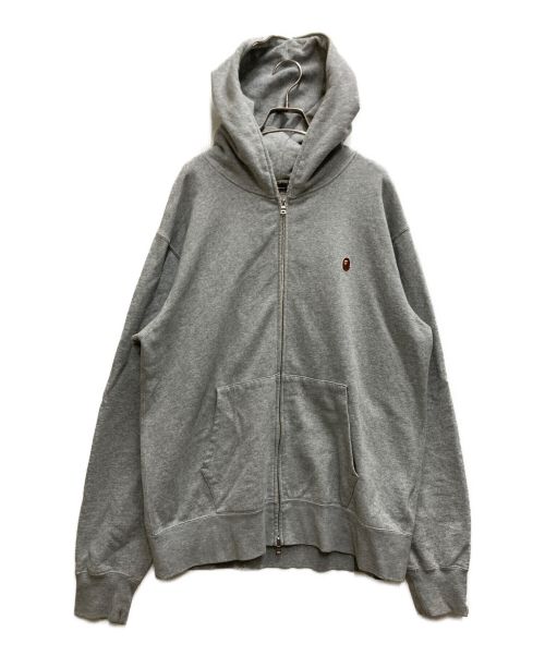 A BATHING APE（アベイシングエイプ）A BATHING APE (アベイシングエイプ) ジップパーカー グレー サイズ:2XLの古着・服飾アイテム