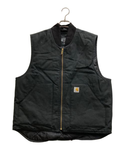 CarHartt（カーハート）CarHartt (カーハート) ダック中綿ベスト ブラック サイズ:Ⅼの古着・服飾アイテム