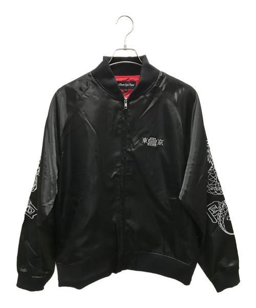 BlackEyePatch（ブラックアイパッチ）BlackEyePatch (ブラックアイパッチ) EMBROIDERED TOKYO SOUVENIR JACKET ブラック サイズ:Lの古着・服飾アイテム