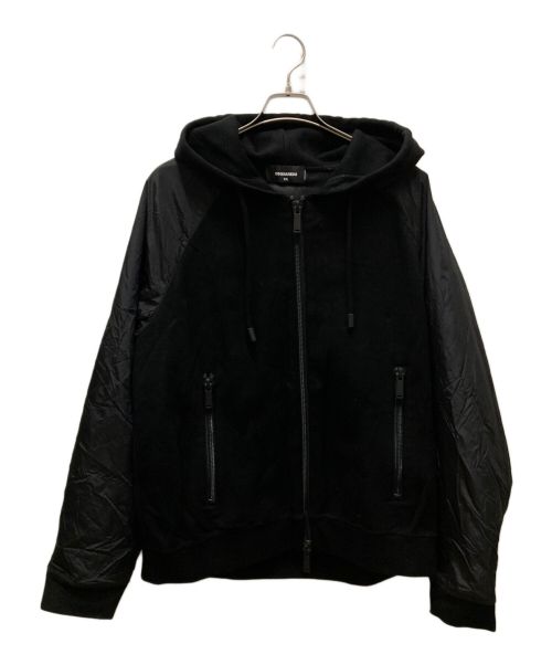 DSQUARED2（ディースクエアード）DSQUARED2 (ディースクエアード) IBRA Hoodie ブラック サイズ:XXLの古着・服飾アイテム