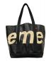 SUPREME (シュプリーム) Raffia Tote ブラック：13000円