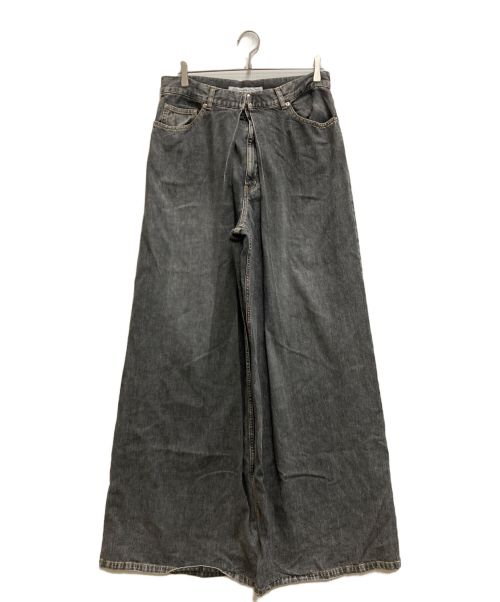 JOHN LAWRENCE SULLIVAN（ジョン ローレンス サリバン）JOHN LAWRENCE SULLIVAN (ジョンローレンスサリバン) JOHN LAWRENCE SULLIVAN  WASHED DENIM SUPER WIDE PANTS グレー サイズ:48の古着・服飾アイテム