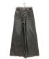 JOHN LAWRENCE SULLIVAN（ジョンローレンスサリバン）の古着「JOHN LAWRENCE SULLIVAN  WASHED DENIM SUPER WIDE PANTS」｜グレー