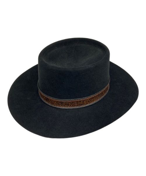 STETSON（ステットソン）STETSON (ステットソン) 中折れハット ブラック サイズ:7の古着・服飾アイテム