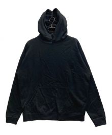 BLACK Scandal Yohji Yamamoto×Peace After（ブラックスキャンダルヨウジヤマモト）の古着「バックロゴフード刺繍プルオーバーパーカー」｜ブラック