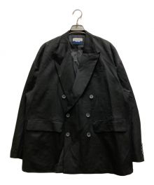 MAISON SPECIAL（メゾンスペシャル）の古着「Wool MIX Prime-Over Peaked Lapel Double Tailored Jacket」｜ブラック