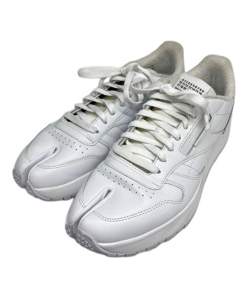 Maison Margiela（メゾンマルジェラ）Maison Margiela (メゾンマルジェラ) REEBOK (リーボック) Classic Leather Tabi Project 0 CL ホワイト サイズ:US 10 1/2の古着・服飾アイテム