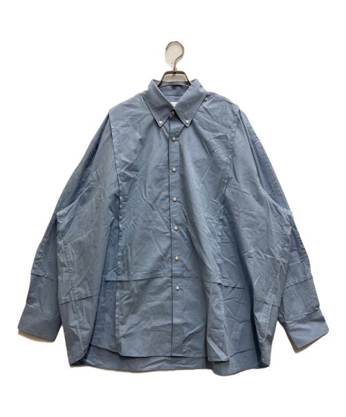 jieda（ジエダ）jieda (ジエダ) CUTTING OVER SHIRT ブルー サイズ:2の古着・服飾アイテム