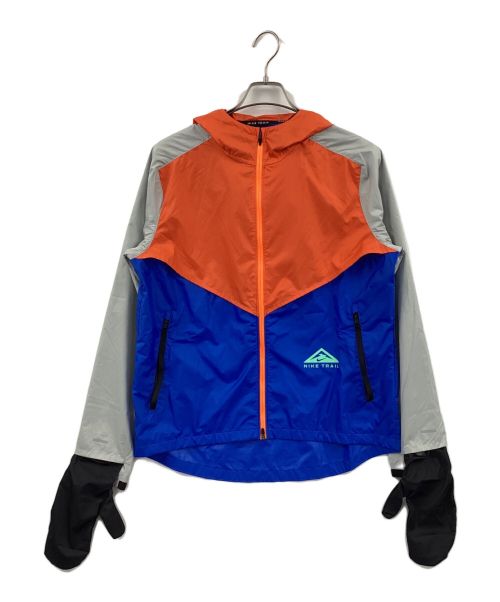 NIKE（ナイキ）NIKE (ナイキ) Windrunner Trail Running Jacket オレンジ×グレー サイズ:Lの古着・服飾アイテム