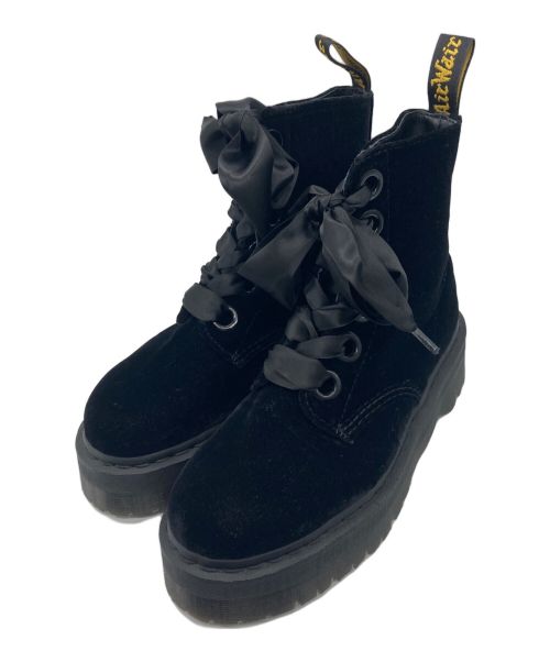 Dr.Martens（ドクターマーチン）Dr.Martens (ドクターマーチン) MOLLY6ホールブーツ ブラック サイズ:US 8 Lの古着・服飾アイテム