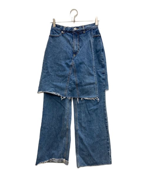 MAISON SPECIAL（メゾンスペシャル）MAISON SPECIAL (メゾンスペシャル) Layered Wrap Denim Pants インディゴ サイズ:36の古着・服飾アイテム