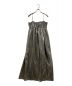 NOUNLESS（ナウンレス）の古着「GLITTER GATHER ROUGH CAMI DRESS」｜シルバー