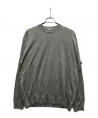 ATONエイトン）の古着「Garment Dyed Silk Washi Crewneck Sweater」｜グレー