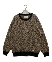 WACKO MARIA（ワコマリア）の古着「LEOPARD MOHAIR CREW NECK SWEATER」｜ブラウン×ブラック