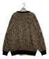 WACKO MARIA (ワコマリア) LEOPARD MOHAIR CREW NECK SWEATER ブラウン×ブラック サイズ:Ⅼ：27000円