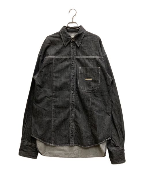 PRANK PROJECT（プランクプロジェクト）PRANK PROJECT (プランクプロジェクト) Over Denim Shirt グレー サイズ:FREEの古着・服飾アイテム