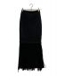 UN3D. (アンスリード) メッシュフリンジニットスカート ブラック サイズ:38：12000円