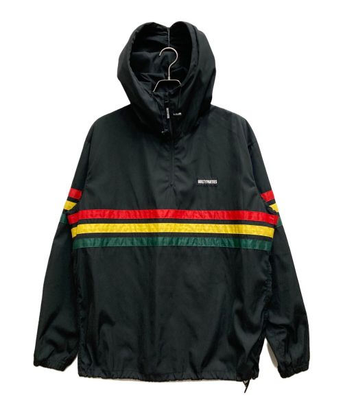 WACKO MARIA（ワコマリア）WACKO MARIA (ワコマリア) RASTA STRIPED LINE PULLOVER HOODED ブラック サイズ:XLの古着・服飾アイテム