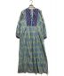 ne quittez pas (ヌキテパ) Cotton Vo Ethnic Combination Print Gather Dress グリーン サイズ:Ⅿ：12000円