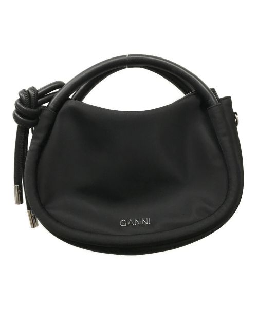 GANNI（ガニー）GANNI (ガニー) ミニノットハンドバッグ ブラックの古着・服飾アイテム