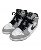 NIKEナイキ）の古着「AIR JORDAN 1 MID」｜グレー×ホワイト