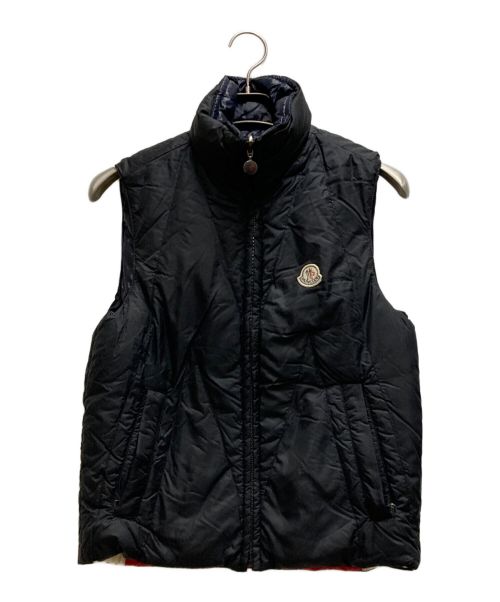 MONCLER（モンクレール）MONCLER (モンクレール) リバーシブルダウンベスト ネイビー×ブラックの古着・服飾アイテム