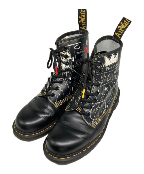 Dr.Martens（ドクターマーチン）Dr.Martens (ドクターマーチン) BASQUIAT (バスキア) 8ホールブーツ ブラック サイズ:UK 8の古着・服飾アイテム