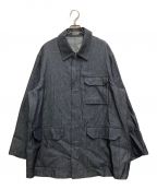 RAKINESラキネス）の古着「SILK DENIM ZIP COVERALL」｜インディゴ