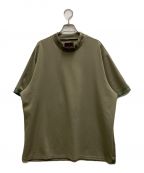 BRIEFINGブリーフィング）の古着「CE MENS LOGO RIB HIGH NECK RELAXED FIT」｜カーキ