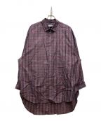 MAISON SPECIALメゾンスペシャル）の古着「Prime-Over Long Length Shirt Coat」｜パープル