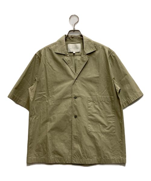 STUDIO NICHOLSON（スタジオ ニコルソン）STUDIO NICHOLSON (スタジオニコルソン) COCKLE SHORT SLEEVE CAMP COLLAR SHIRT ベージュ サイズ:Sの古着・服飾アイテム