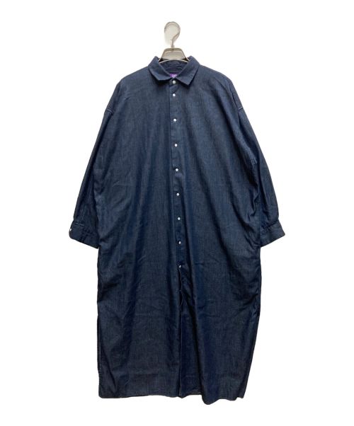 THE NORTHFACE PURPLELABEL（ザ・ノースフェイス パープルレーベル）THE NORTHFACE PURPLELABEL (ザ・ノースフェイス パープルレーベル) Light Denim Shirt Dress インディゴ サイズ:Sの古着・服飾アイテム