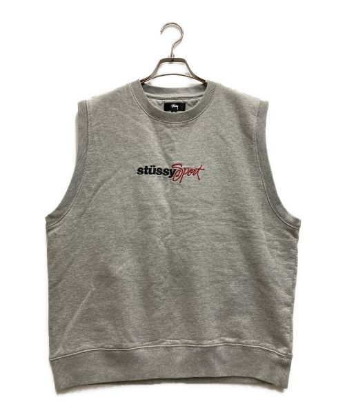 stussy（ステューシー）stussy (ステューシー) ノースリーブスウェット グレー サイズ:Mの古着・服飾アイテム