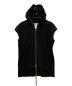 rewords/rewordsdesign（リワーズリワーズデザイン）の古着「FRONT ZIP SLEEVELESS HOODIE」｜ブラック