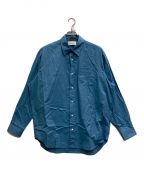 MARKAWAREマーカウェア）の古着「HUGE SHIRT SOKTAS ORGANIC COTTON POPLIN」｜ブルー