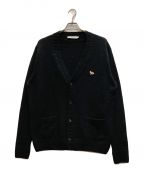 maison kitsuneメゾンキツネ）の古着「FOX PATCH CARDIGAN」｜ブラック