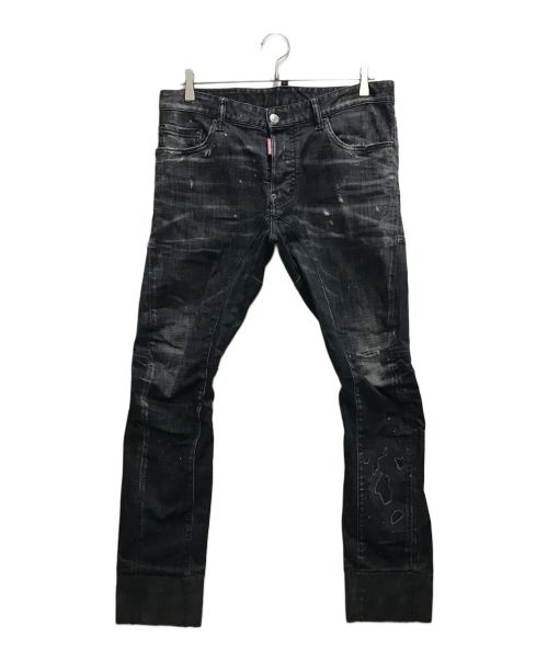 DSQUARED2（ディースクエアード）DSQUARED2 (ディースクエアード) TIDY BIKER JEAN ブラック サイズ:48の古着・服飾アイテム