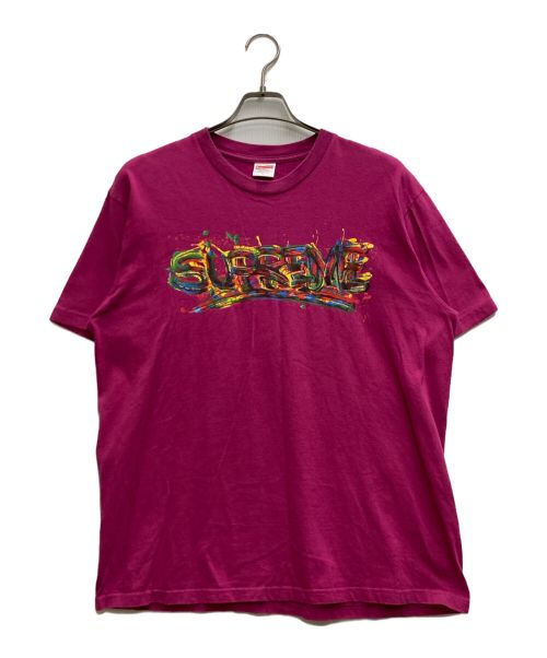 SUPREME（シュプリーム）SUPREME (シュプリーム) paint logo tee パープル サイズ:Ⅼの古着・服飾アイテム