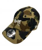 New Era×A BATHING APEニューエラ×アベイシングエイプ）の古着「1ST CAMO BAPE STA NEW ERA PANEL CAP」｜オリーブ